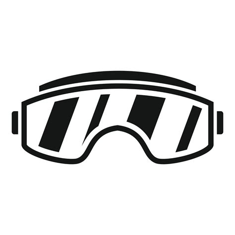 Ski Goggles Icon Simple Style 14410446 Vector Art At Vecteezy