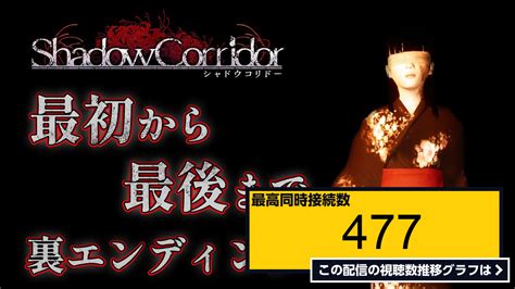 ライブ同時接続数グラフ『【ホラー】シャドーコリドー振り返り生配信 裏エンディング【shadow Corridor】 』 Livechart