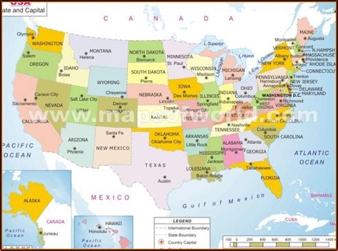 Map Of Usa With States And Capitals Printable - map : Resume Examples # ...