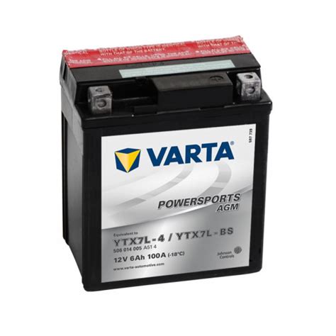 Batería VARTA YTX7L BS 12V 6Ah Batería para moto MásVoltios