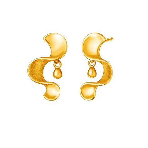 Golden Finesse Earrings in 916 Gold - Maxi-Cash