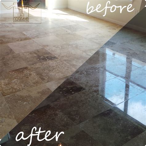 Travertine before and after pictures