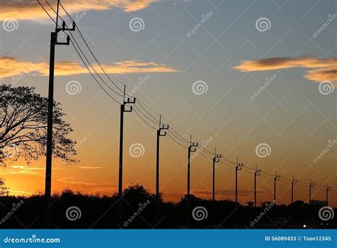 Electricity Power lines stock image. Image of blackout - 56089433