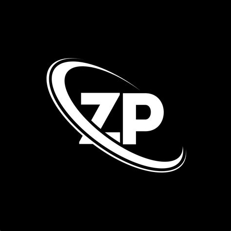 ZP logo. Z P design. White ZP letter. ZP letter logo design. Initial letter ZP linked circle ...