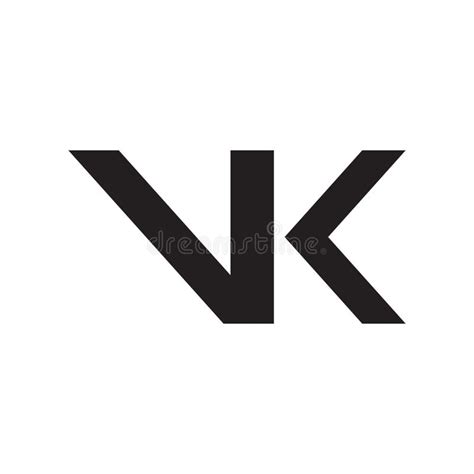 Vk Initial Letter Vector Logo Icon Stock Vector Illustration Of