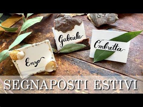 Segnaposti Estivi Low Cost Adatti Per Qualsiasi Cena Estiva