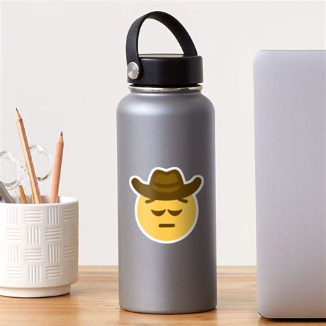 "Sad Cowboy Emoji meme" Sticker by sighra | Redbubble