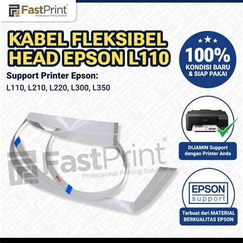 Jual Kabel Fleksibel Flexible Cable Spare Part Original Printer Epson L110 L210 L300 L350