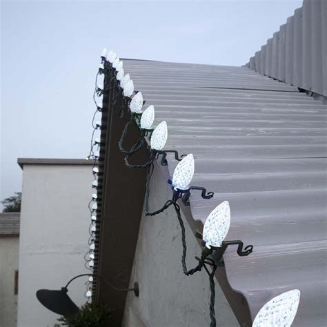 Niosta Ft Led Christmas Roofline String Lights C Outdoor Roof