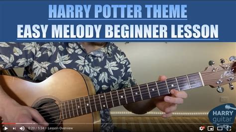 Harry Potter Theme Easy Melody Beginner Guitar Lesson I How To Play Youtube