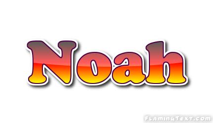 Noah Logo Outil de conception de nom gratuit à partir de texte flamboyant