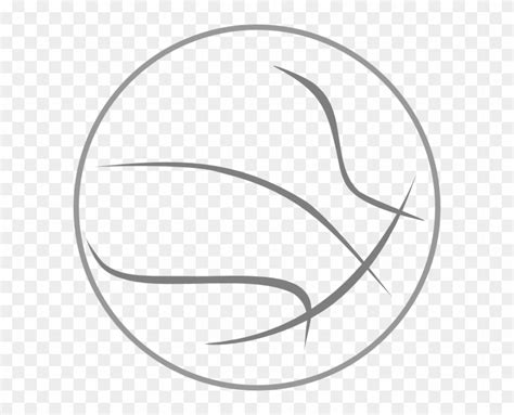 Basketball Outline Clip Art Transparent Background Basketball Png