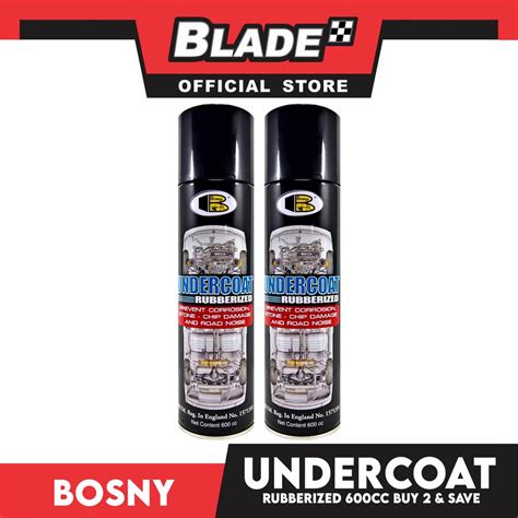 Bosny Spray Paint Rubberized Undercoat 600ml Bundle Of 2 Shopee