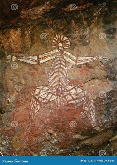 Aboriginal Rock Art - Kakadu Stock Image - Image of outback, painting ...