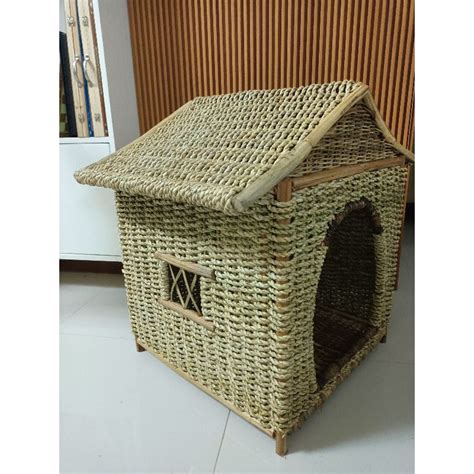 Rattan Pethouse Bahay Kubo Style Handmade Pethouse Native Shopee