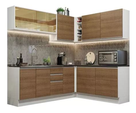 Armario De Cocina Completo Mdf Acordes Madesa 389002 C Color Blanco