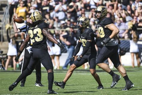 Purdue Football Wins First Game Of The Season Cruises Past Indiana