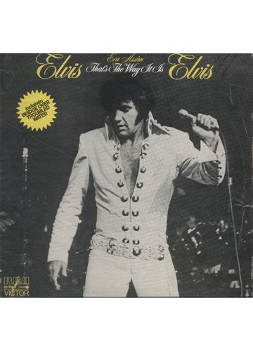 Sebo Do Messias LP Elvis Era Assim That S The Way It Is