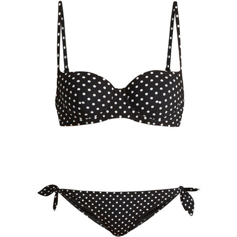 Dolce And Gabbana Polka Dot Print Balconette Bikini €585 Via Polyvore