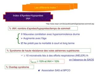 Syndrome d Apnées Obstructives du Sommeil PPT