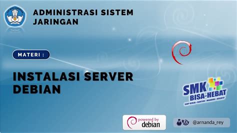 Langkah Install Debian Server Berbasis CLI Text VirtualBox YouTube