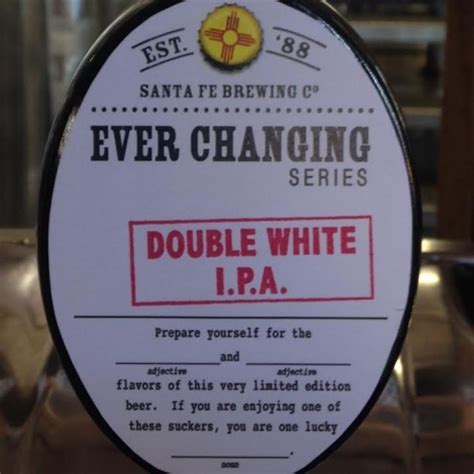 Ever Changing Series Ecs Double White Ipa Santa Fe Brewing