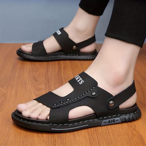 Mens Non Slip Sandals Wear Resistant Comfy Beach Shoes Summer In 2024 Casual Leather Shoes