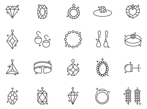 20 Jewelry Vector Icons