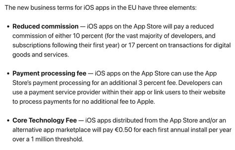 苹果发布欧盟侧载开放后抽成新规，这回开发者真能受益吗？
