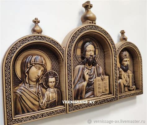 Икона ТРИПТИХ купить в интернет-магазине Ярмарка Мастеров по цене 16500 ...