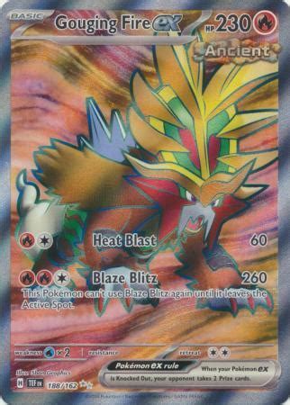 GOUGING FIRE EX 188 162 TEMPORAL FORCES POKEMON ULTRA RARE FULL ART