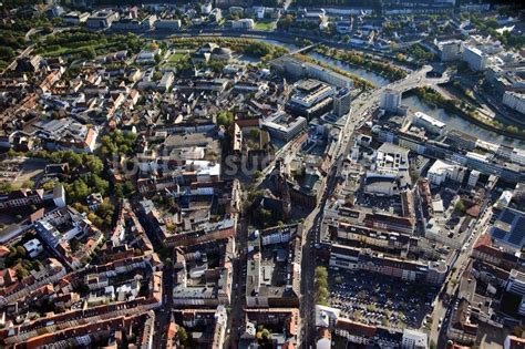 Saarbr Cken Aus Der Vogelperspektive Stadtansicht Vom Zentrum Der