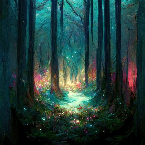 Premium Photo Magic Forest