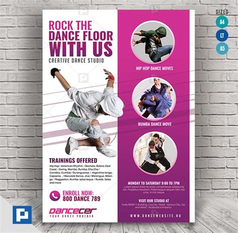 Dance Class Studio Flyer PSDPixel Flyer Flyer Design Templates