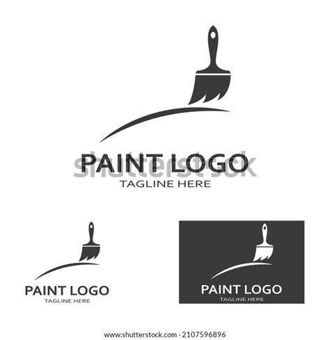 Paint Logo Vector Icon Illustration Stock Vector Royalty Free