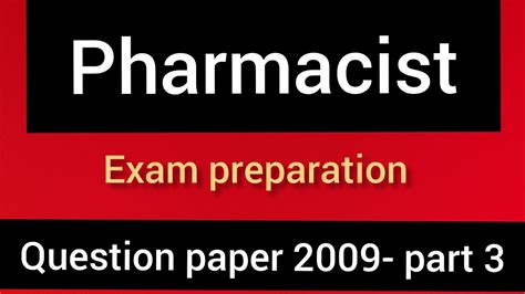 Pharmacist Previous Year Question Papers Pharmacy Exam Preparation