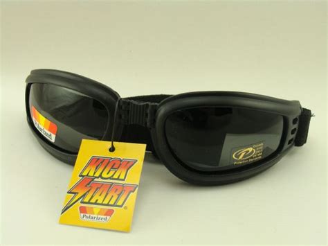 POLARIZED FOLDING MOTORCYCLE GOGGLES KICKSTART | The Sunglass People ...