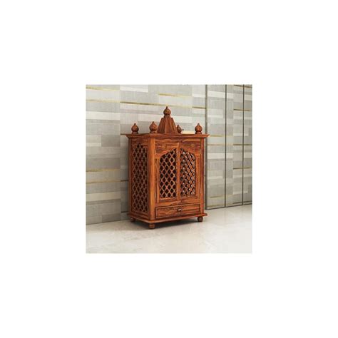 DEMIWALL Wooden Temple For Home Pooja Mandir Puja Ghar Mandap With