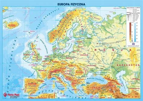 Podkładka mata na biurko dwustronna Mapa Europy 7865450433