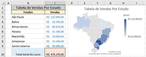 Criar Um Gráfico De Mapa Excel 2016