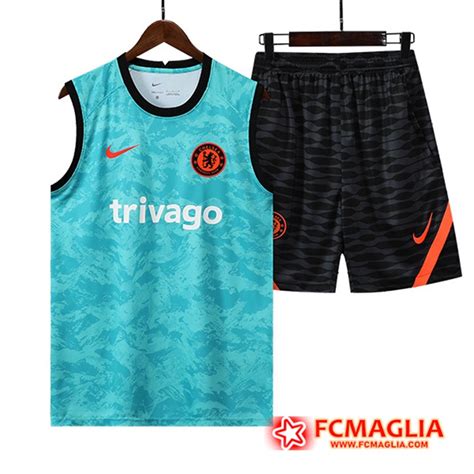 Le Nuove Kit Canotta Allenamento Pantaloncini Fc Chelsea Verde