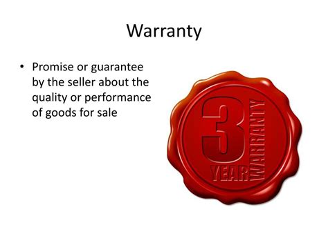 Ppt Warranties Powerpoint Presentation Free Download Id 2456481