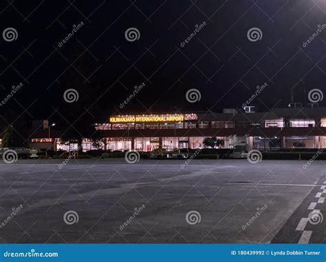 Kilimanjaro Airport at Night Editorial Photography - Image of kilim ...