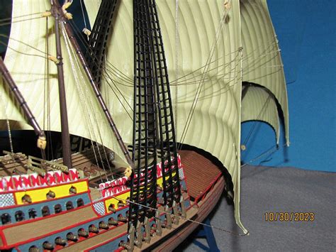 Santa Catarina Sailing Boat Re Issue Plastic Model Sailing Ship