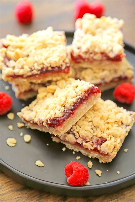 Raspberry Oatmeal Cookie Crumble Bars The Comfort Of Cooking