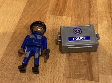 Playmobil Policier Et Malle Police Eur Picclick Fr