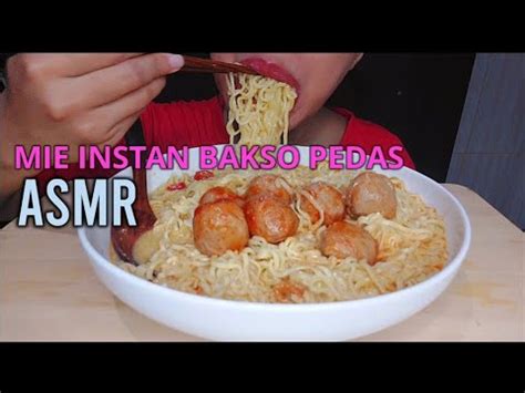 ASMR MIE INSTAN BAKSO HOT EATING SOUNDS NO TALKING TAN YA ASMR