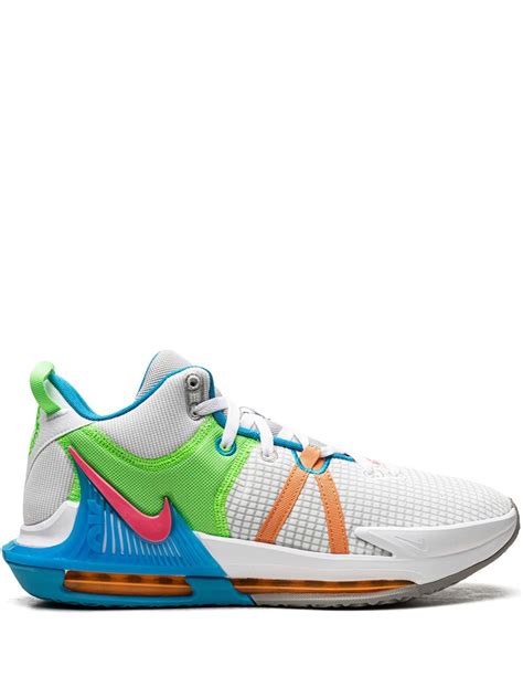 Nike Lebron Witness Vii Grey Fog Cobblestone Laser Blue Hyper Pink