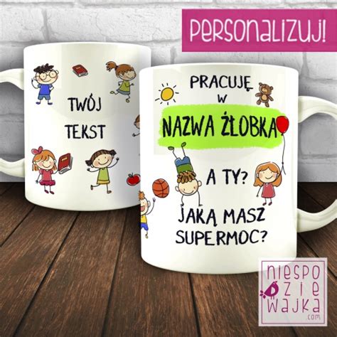 Ramka A4 Podziękowanie dla Cioci Pani w Żłobku Przedszkolu od dziecka