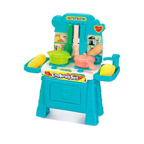 Cocina De Juguete 2 En 1 Con Carrito De La Compra Y Grifo Robincool